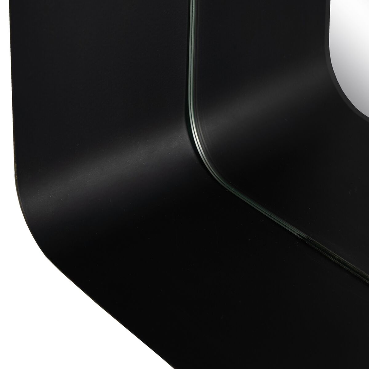 Настенное зеркало 20 x 12 x 50 cm Чёрный Позолоченный Металл-3