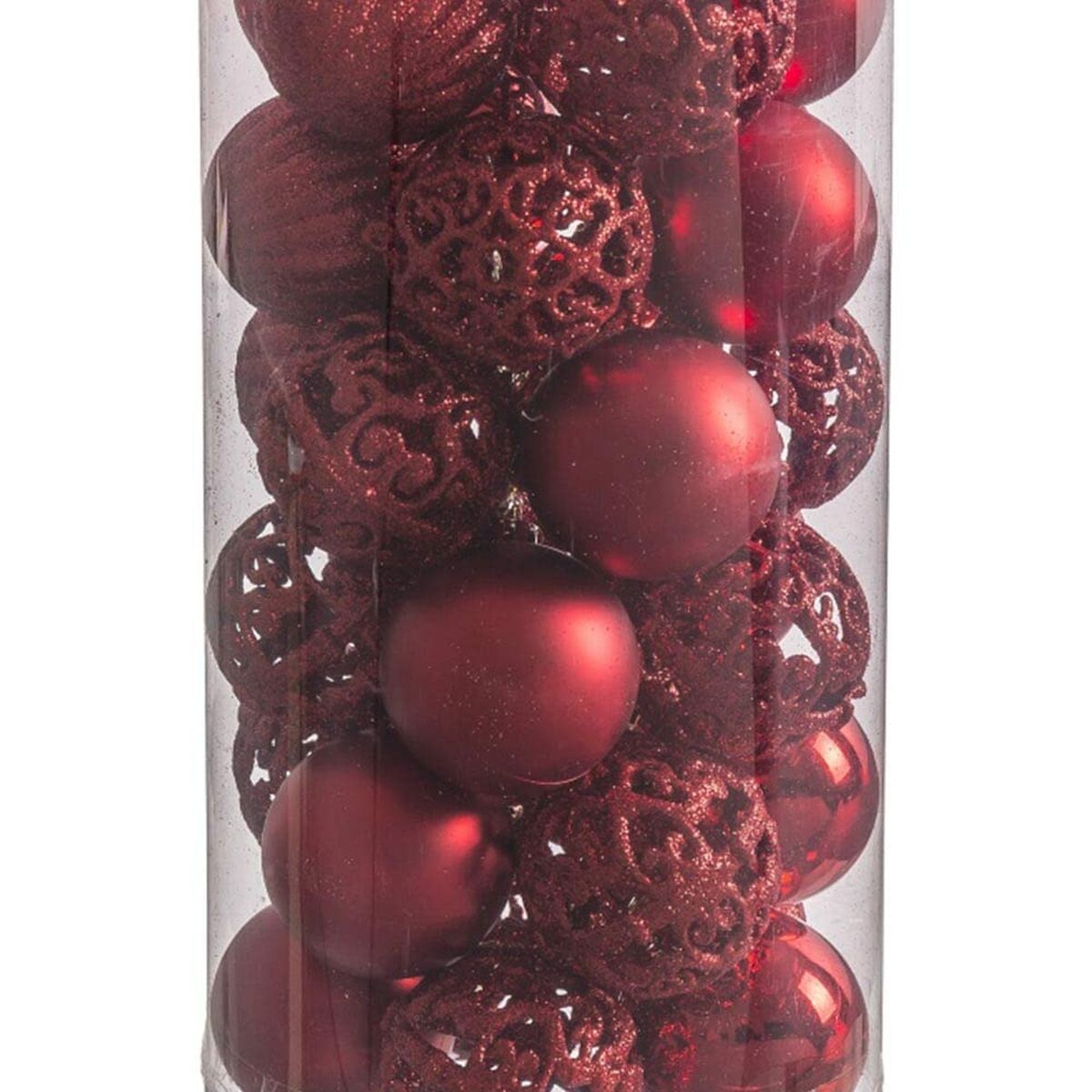 Christmas balls Red Plastic 5 x 5 x 5 cm (30 pieces)-2