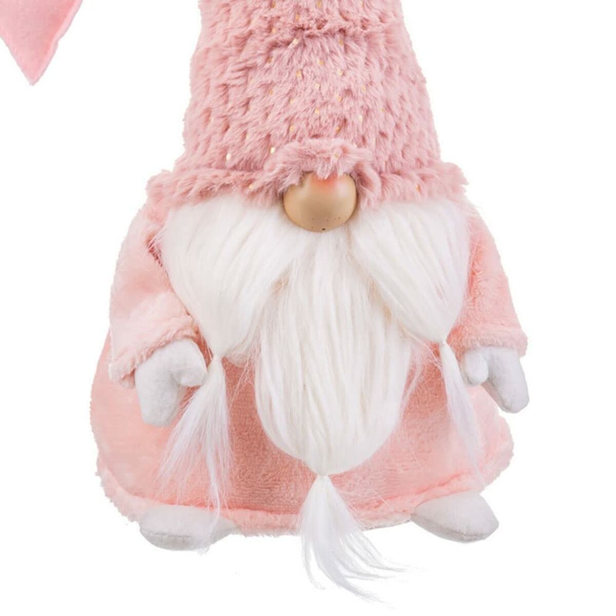 Новогоднее украшение Розовый полистоун песок Polyfoam Ткань 16 x 17 x 39 cm-2