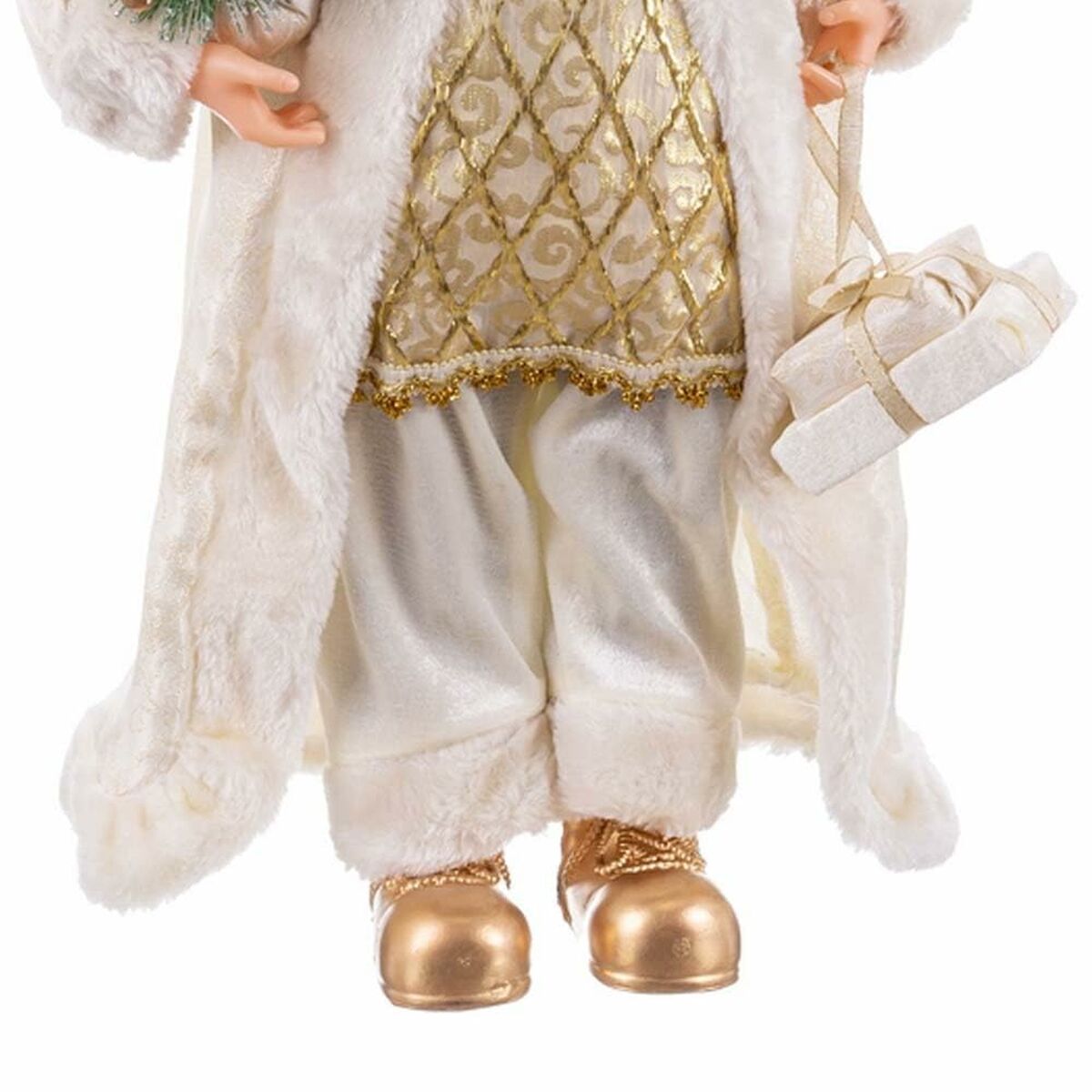 Новогоднее украшение Белый Позолоченный Пластик полистоун Ткань 60 cm-2