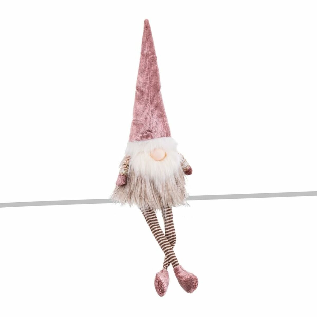 Новогоднее украшение Разноцветный Розовый песок Ткань 17 x 13 x 56 cm-4