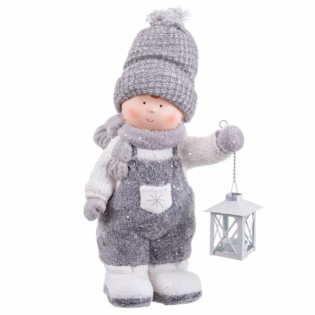 Новогоднее украшение Белый Серый Pебенок 23,5 x 16,5 x 42 cm-5