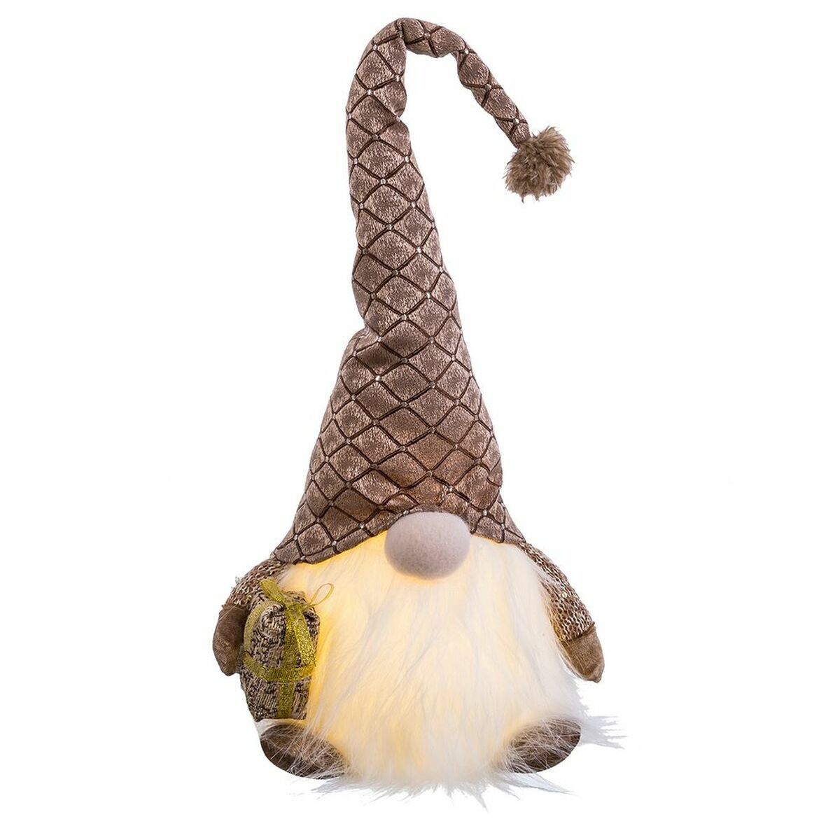 Новогоднее украшение Коричневый Пластик Ткань Дед Мороз 21 x 17 x 53 cm-2