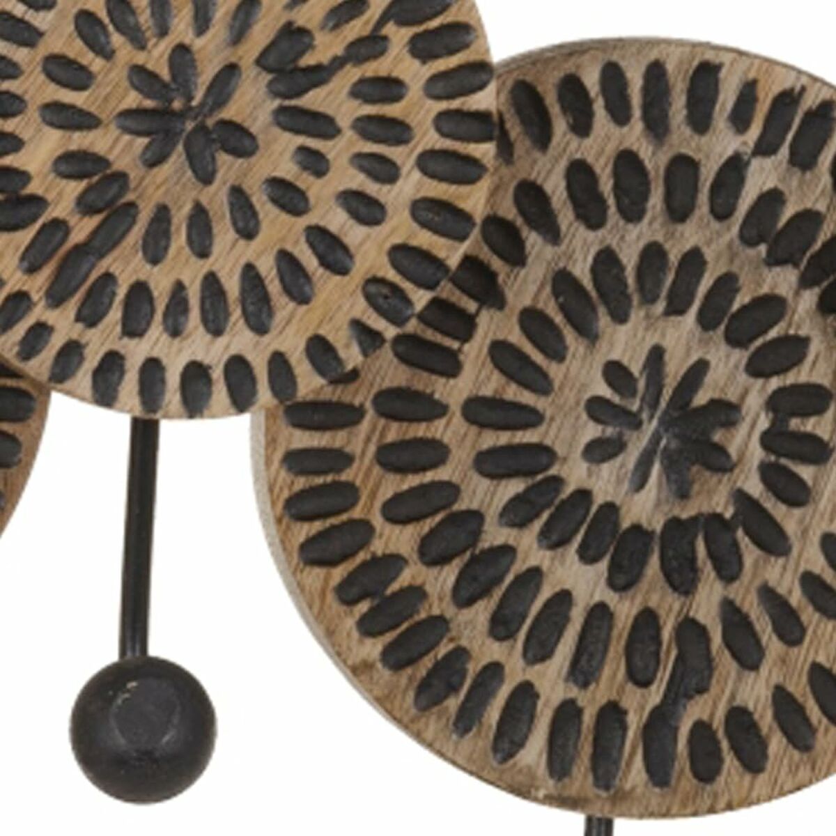 Настенная вешалка Железо Древесина манго 45 x 3 x 18 cm-2