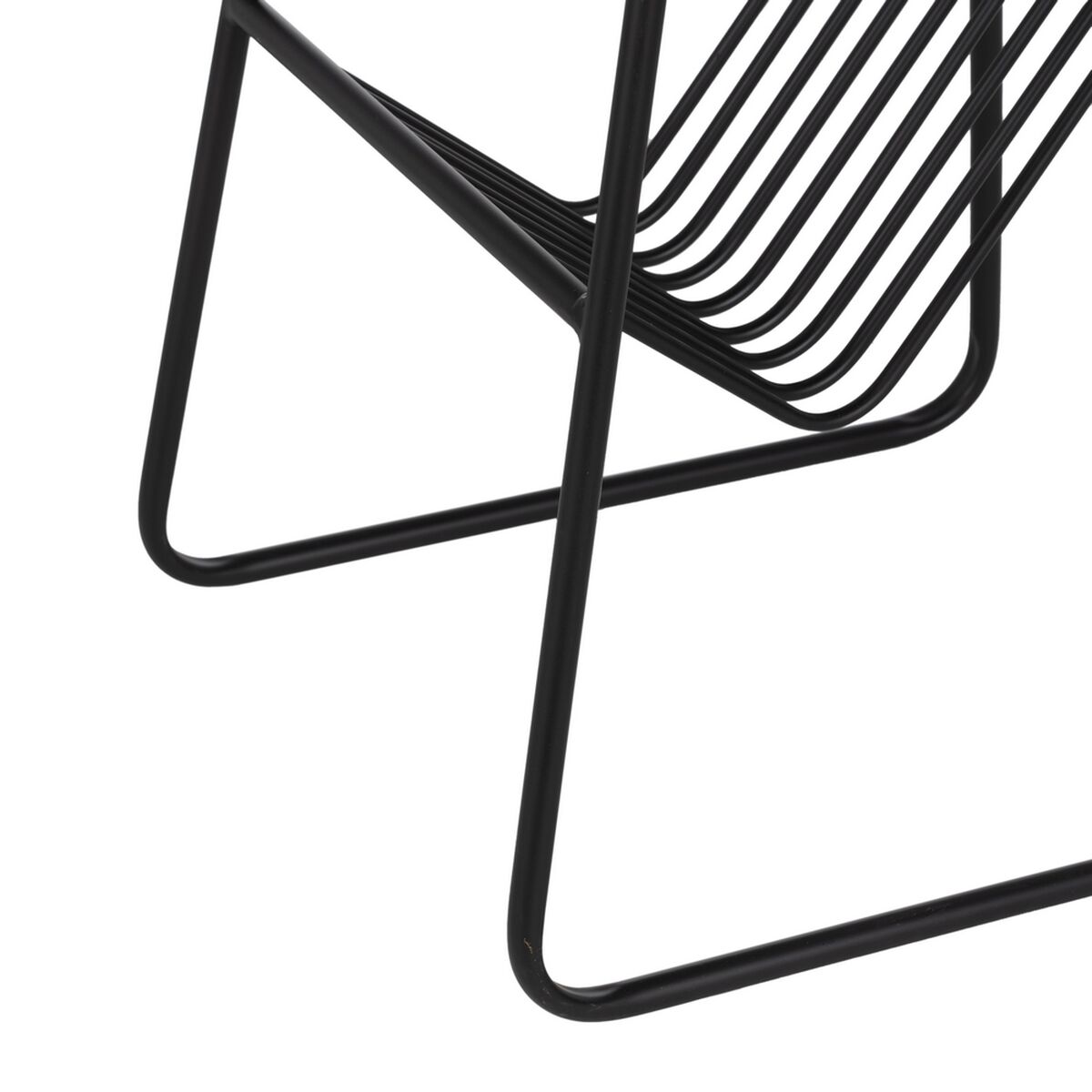 Вспомогательный столик Чёрный Натуральный Железо Деревянный MDF 46 x 48 x 66 cm-4