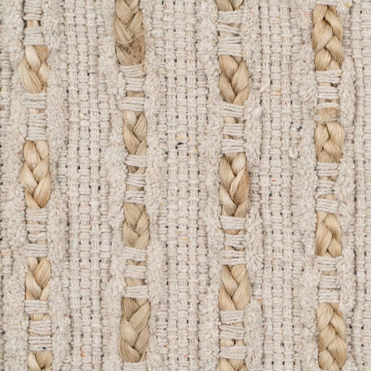Carpet White Natural 70% Cotton 30% Jute 200 x 290 cm-4