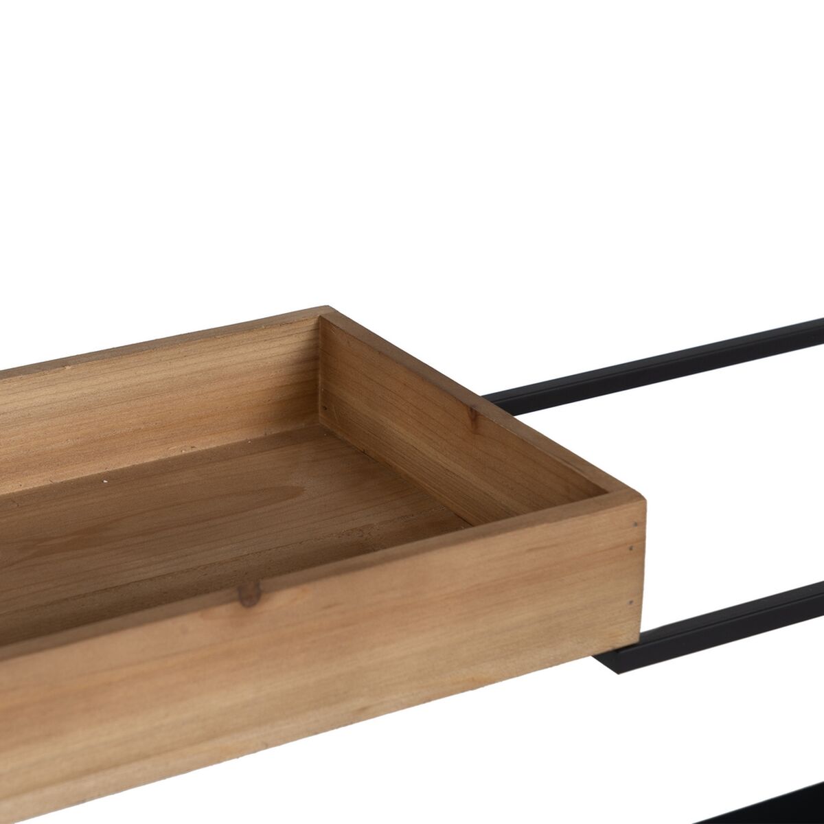 Сөре қоңыр қара ағаш темір 85 x 26 x 130 см-5