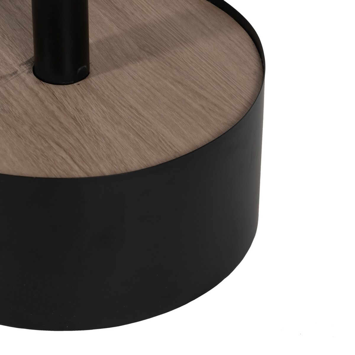 Кофейный столик Чёрный Натуральный Железо Деревянный MDF 65 x 65 x 37,5 cm-3