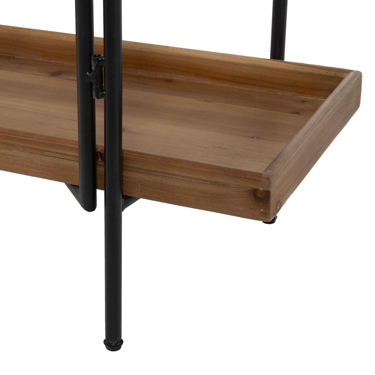 Regimento de Ferro Bege Preto Madeira comeu 111 x 34 x 176 cm-2