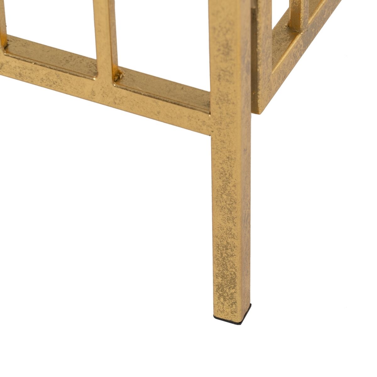 Набор из двух столиков Чёрный Позолоченный Железо 100 x 30 x 80 cm (2 штук)-2