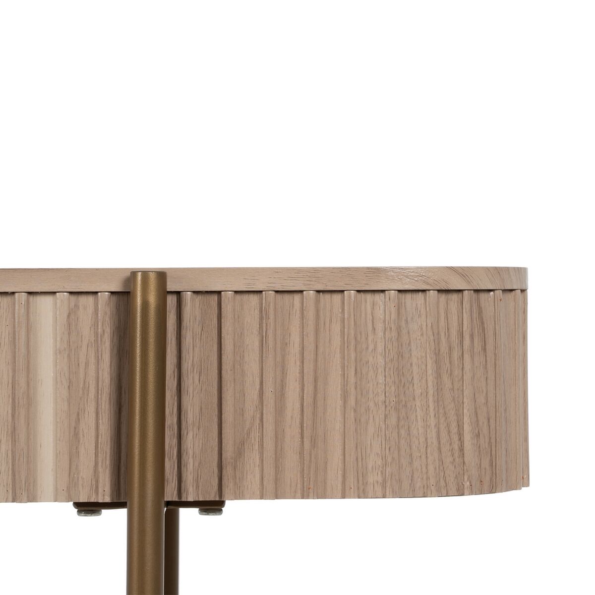 Konsol Altın Kaplama Doğal Demir Ahşap MDF 120 x 40 x 73 cm-3