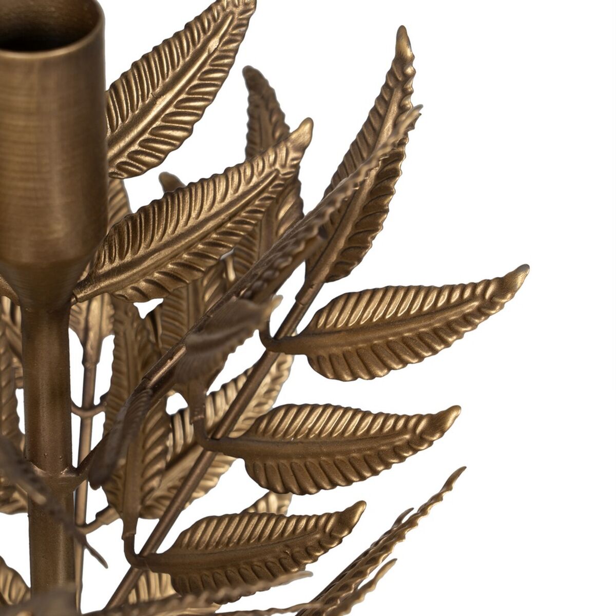 Подсвечник Позолоченный Железо 17 x 17 x 43 cm-4