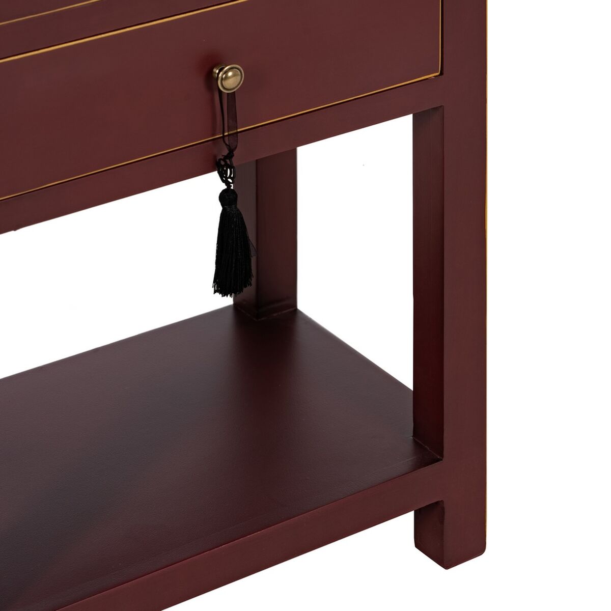 ナイトテーブルORIENTカラークリームウッドスプルース木製MDF 45 x 30 x 66 cm-3