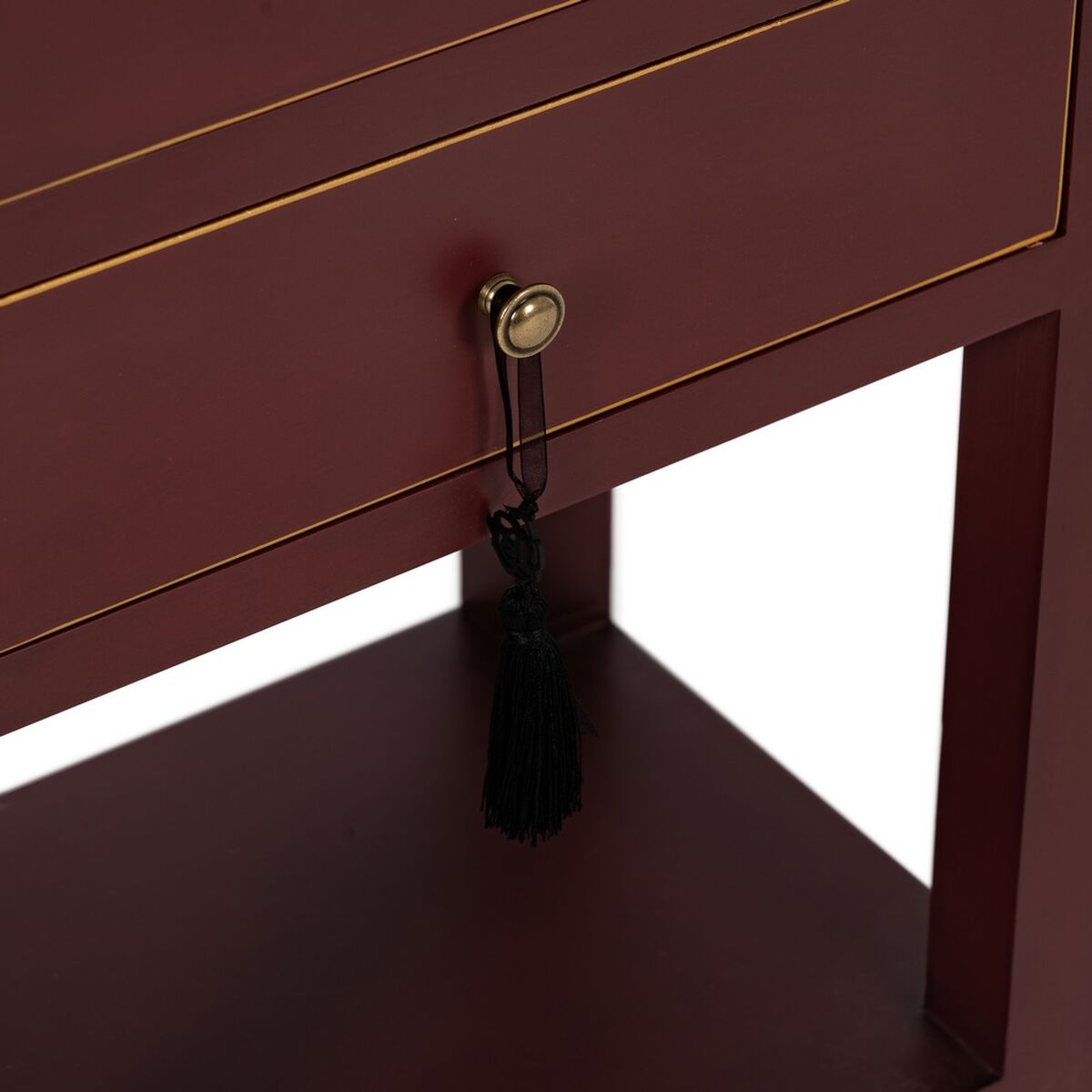 ナイトテーブルORIENTカラークリームウッドスプルース木製MDF 45 x 30 x 66 cm-5