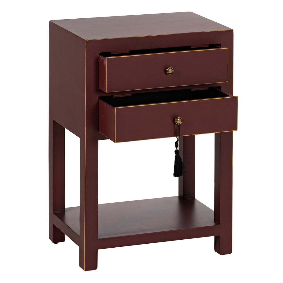 ナイトテーブルORIENTカラークリームウッドスプルース木製MDF 45 x 30 x 66 cm-8