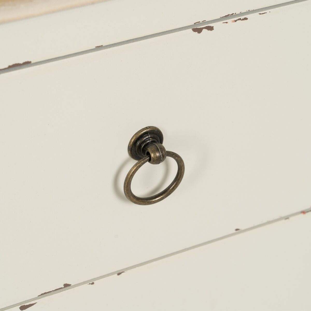 Консоль Белый Натуральный древесина ели Деревянный MDF 104 x 50 x 78 cm-6