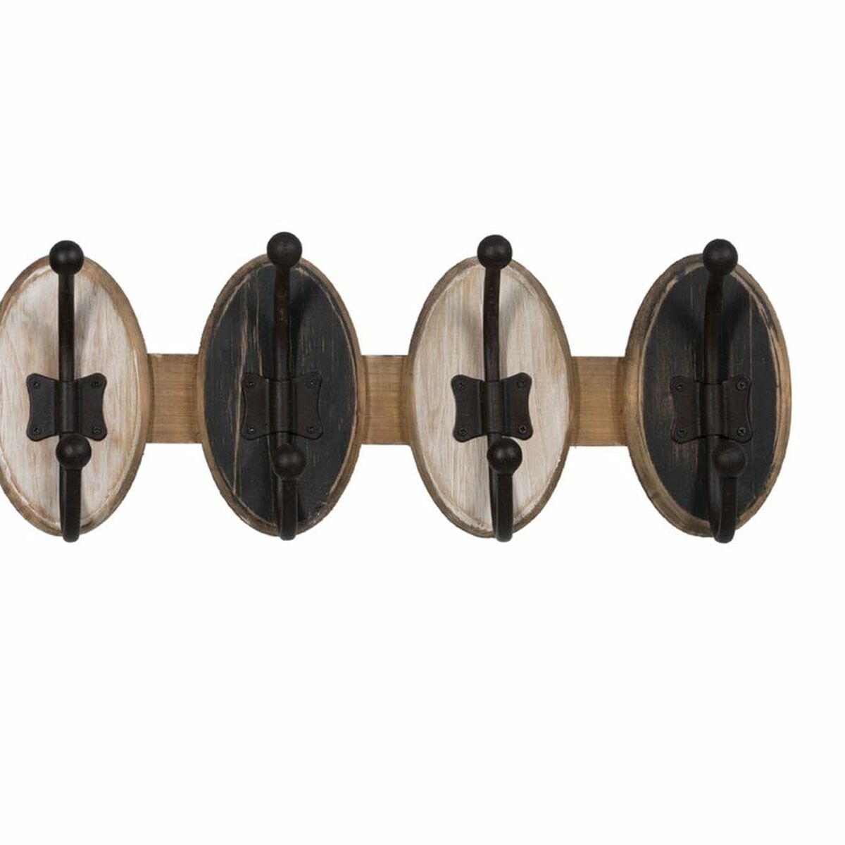 Colgador de pared madera de abeto 61 x 12,5 x 17 cm-2