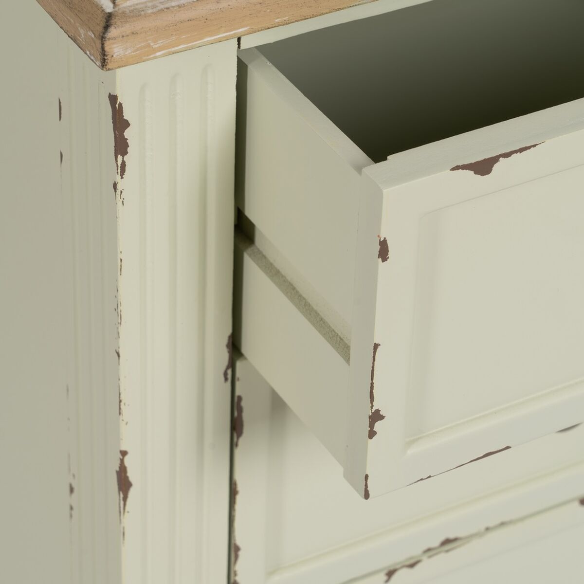 Ночной столик Бежевый Натуральный древесина ели DMF 45 x 35 x 65 cm-4