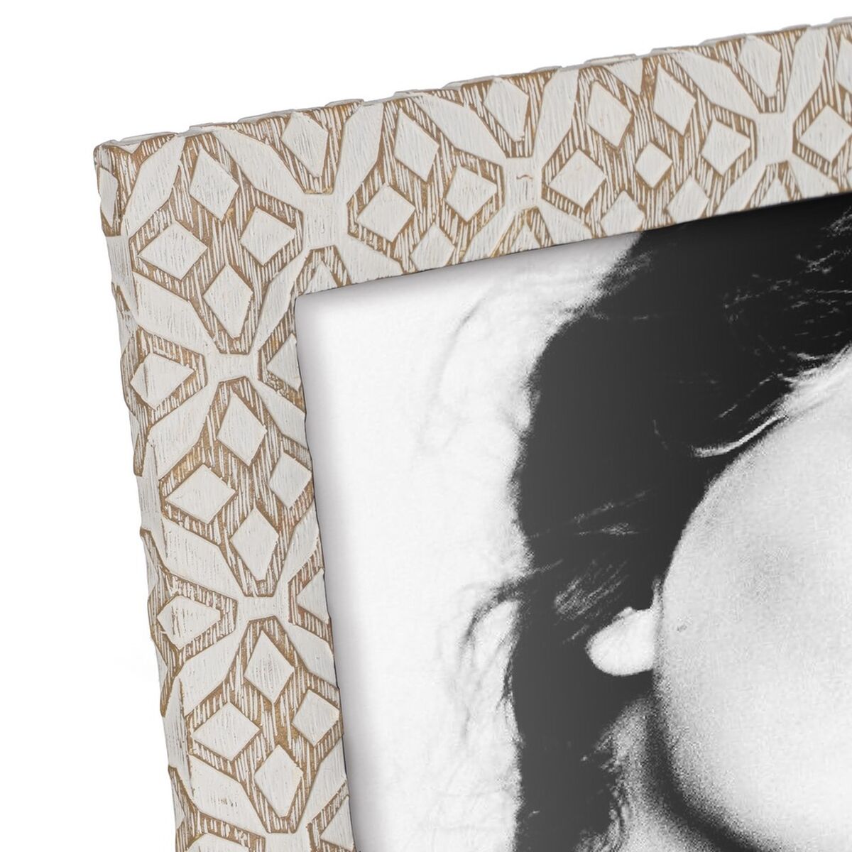 Фото рамка Белый Бежевый полистоун 20,3 x 2,3 x 25,4 cm-2