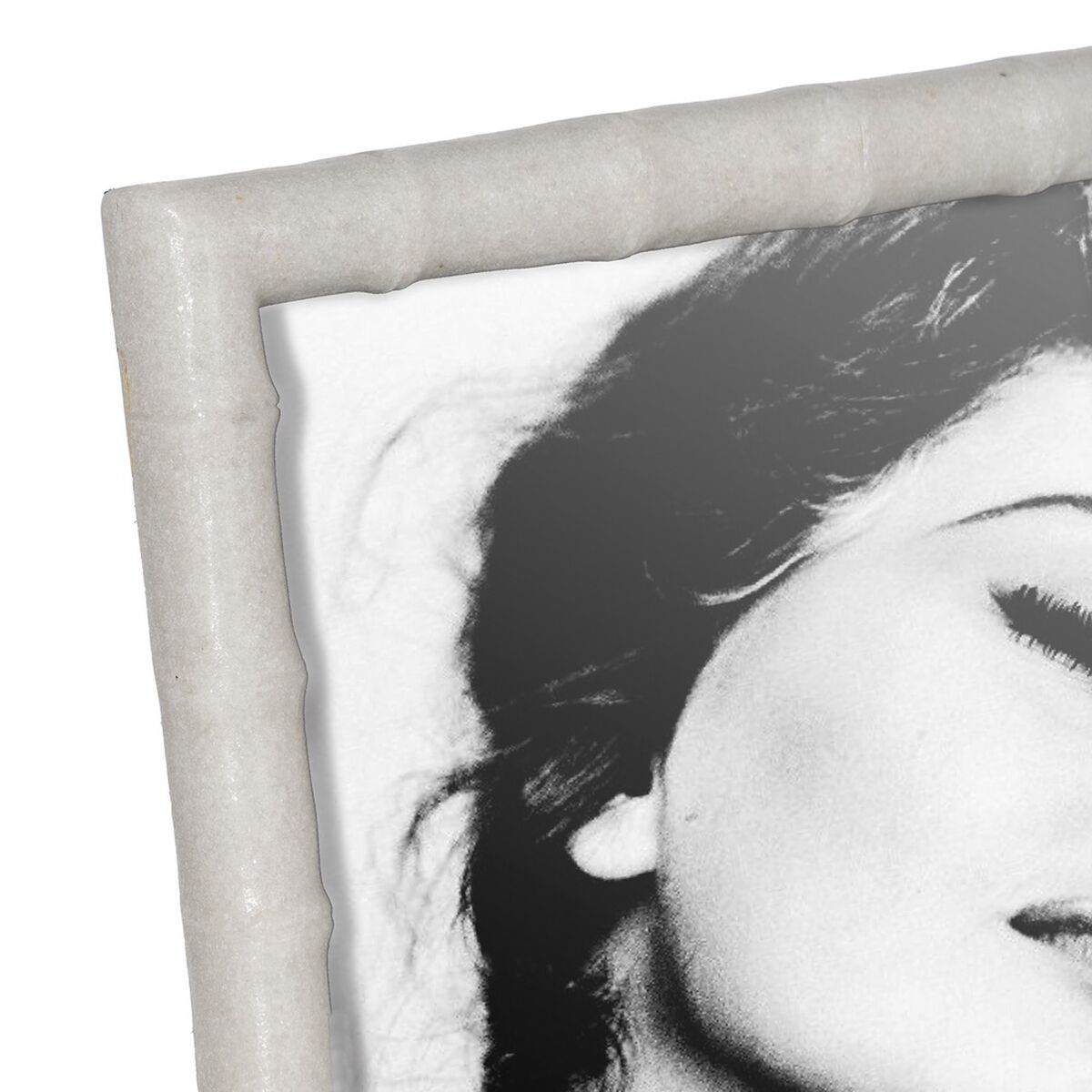 Фото рамка Белый полистоун 13,2 x 2 x 18 cm-2