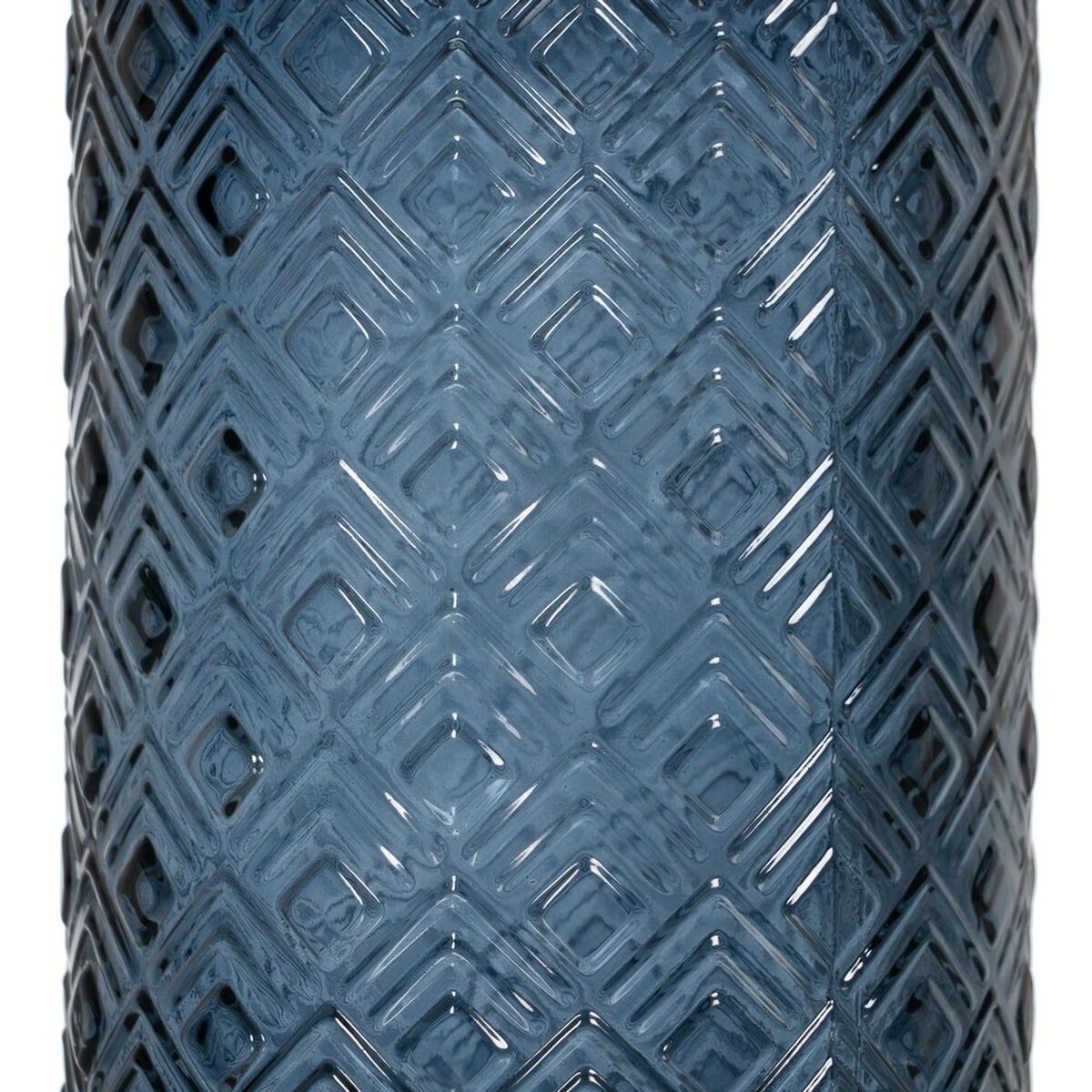 Ваза для цветов WE CARE Синий переработанное стекло 9 x 9 x 16 cm-4