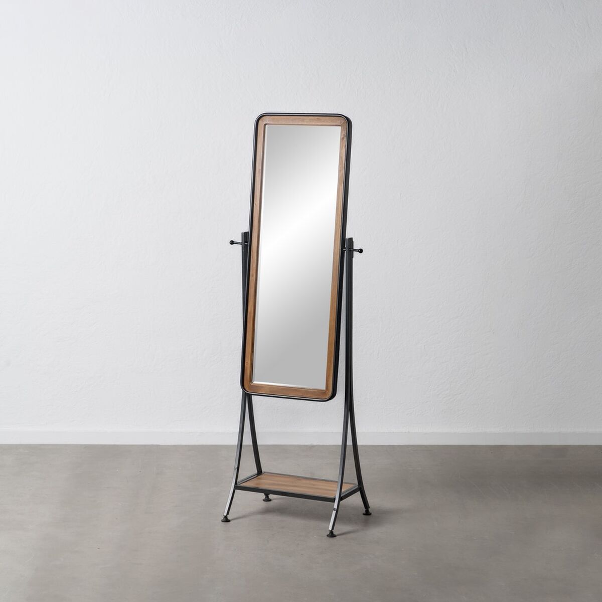 Ұзын қара табиғи айна 62 x 42 x 174 см-2