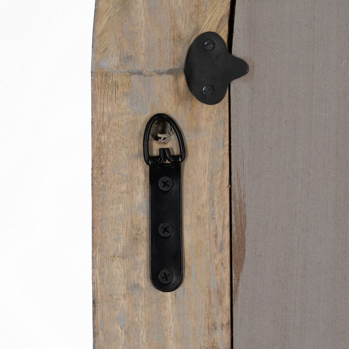 Настенное зеркало Белый Натуральный Стеклянный Древесина манго Деревянный MDF Вертикаль 64,8 x 3,8 x 108 cm-7