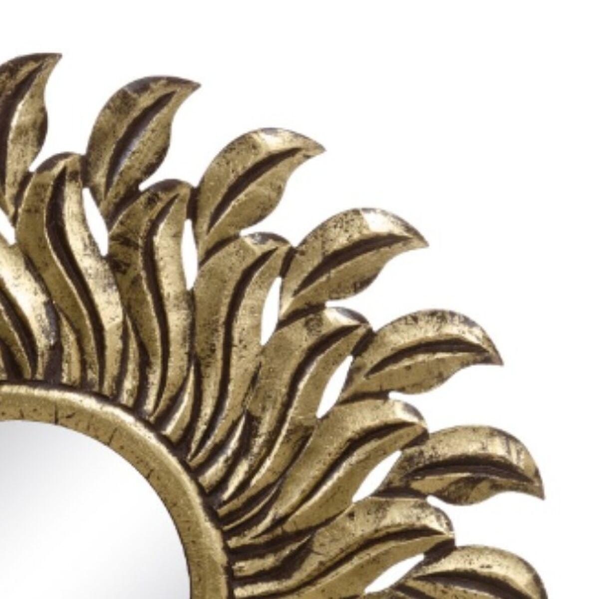 Настенное зеркало Позолоченный Стеклянный Деревянный MDF 80 x 1,75 x 80 cm-2