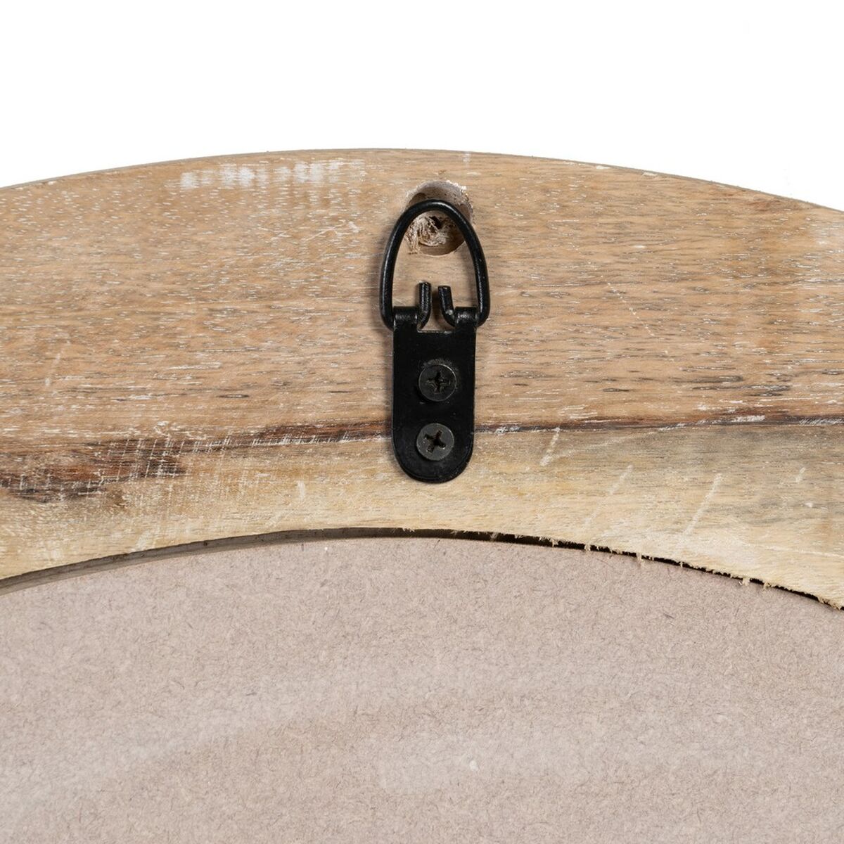 Настенное зеркало Белый Стеклянный Древесина манго 76 x 2 x 76 cm-6