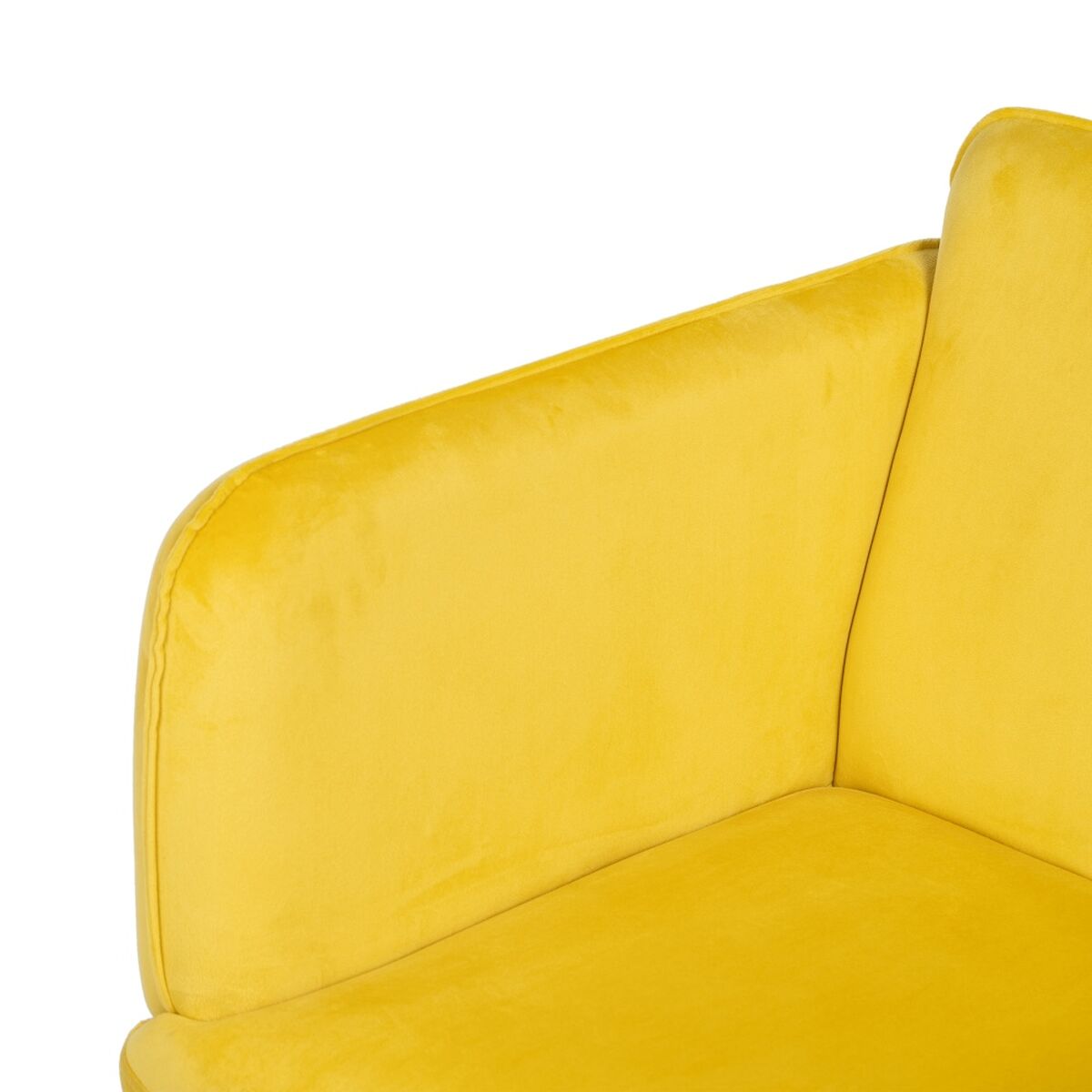 Chair Yellow Black 100% Polyester 76 x 64 x 77 cm-6