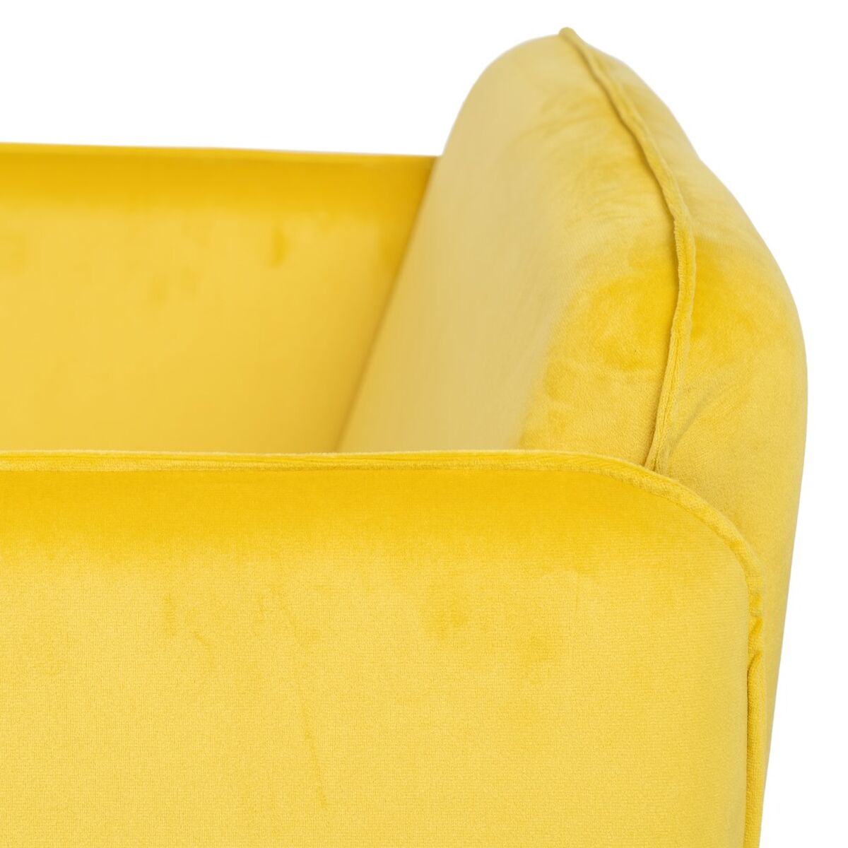 Chair Yellow Black 100% Polyester 76 x 64 x 77 cm-7