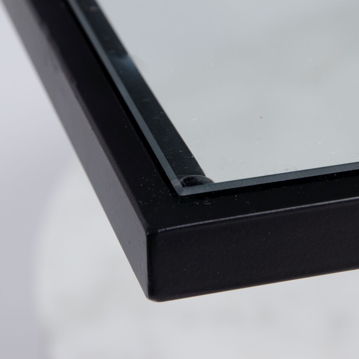 Кофейный столик Белый Чёрный Стеклянный Мрамор Железо 80 x 80 x 46,5 cm-4