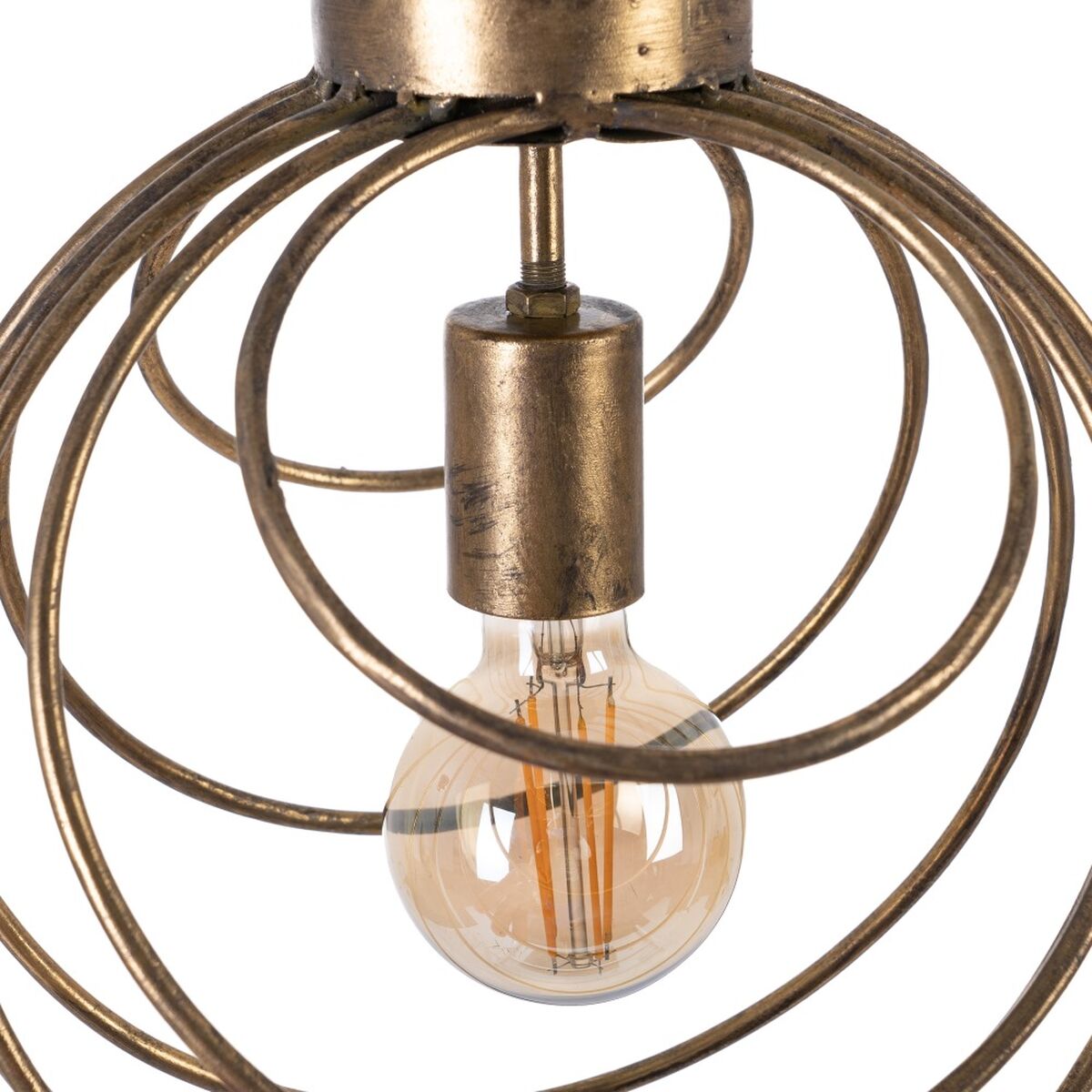 Потолочный светильник Позолоченный Железо 40 W 220-240 V 29 x 29 x 31 cm-2