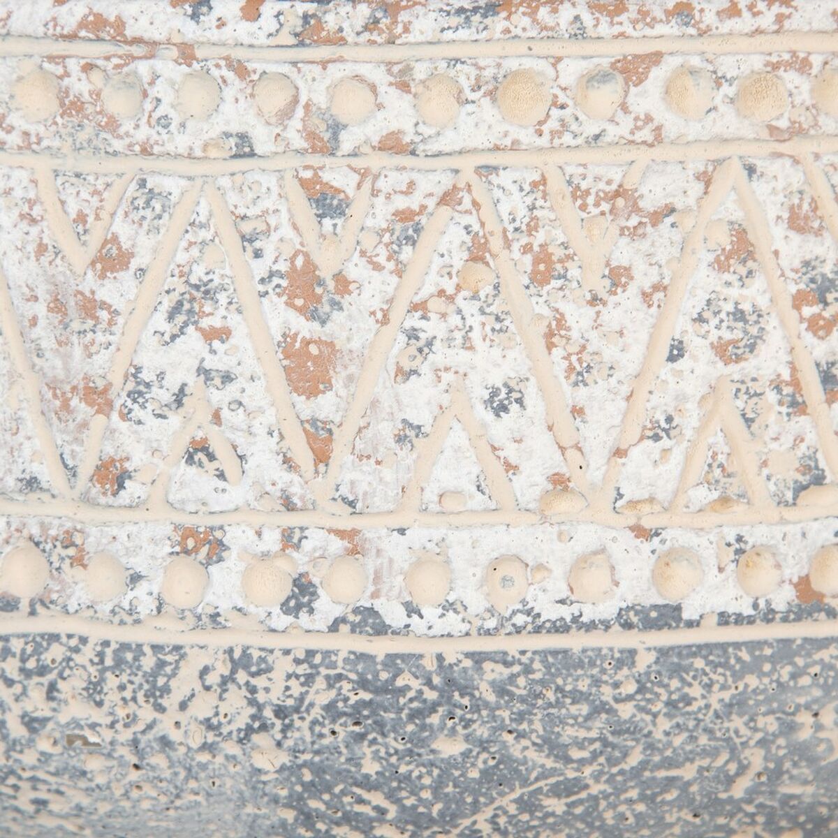 أسمنت رمادي حامل للزهور 25 × 25 × 12 سم-3
