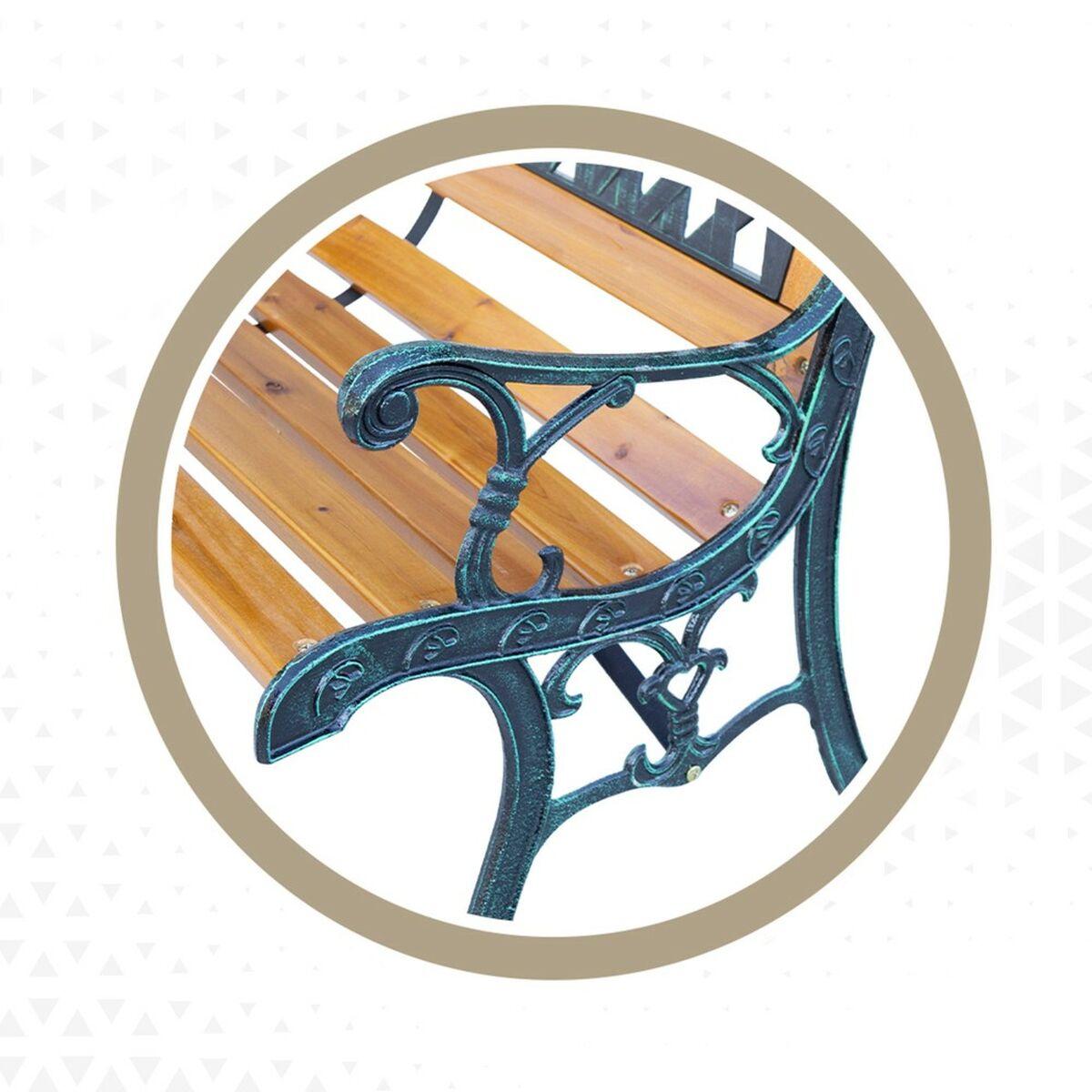 Скамья Aktive Деревянный 125 x 73 x 52 cm-4