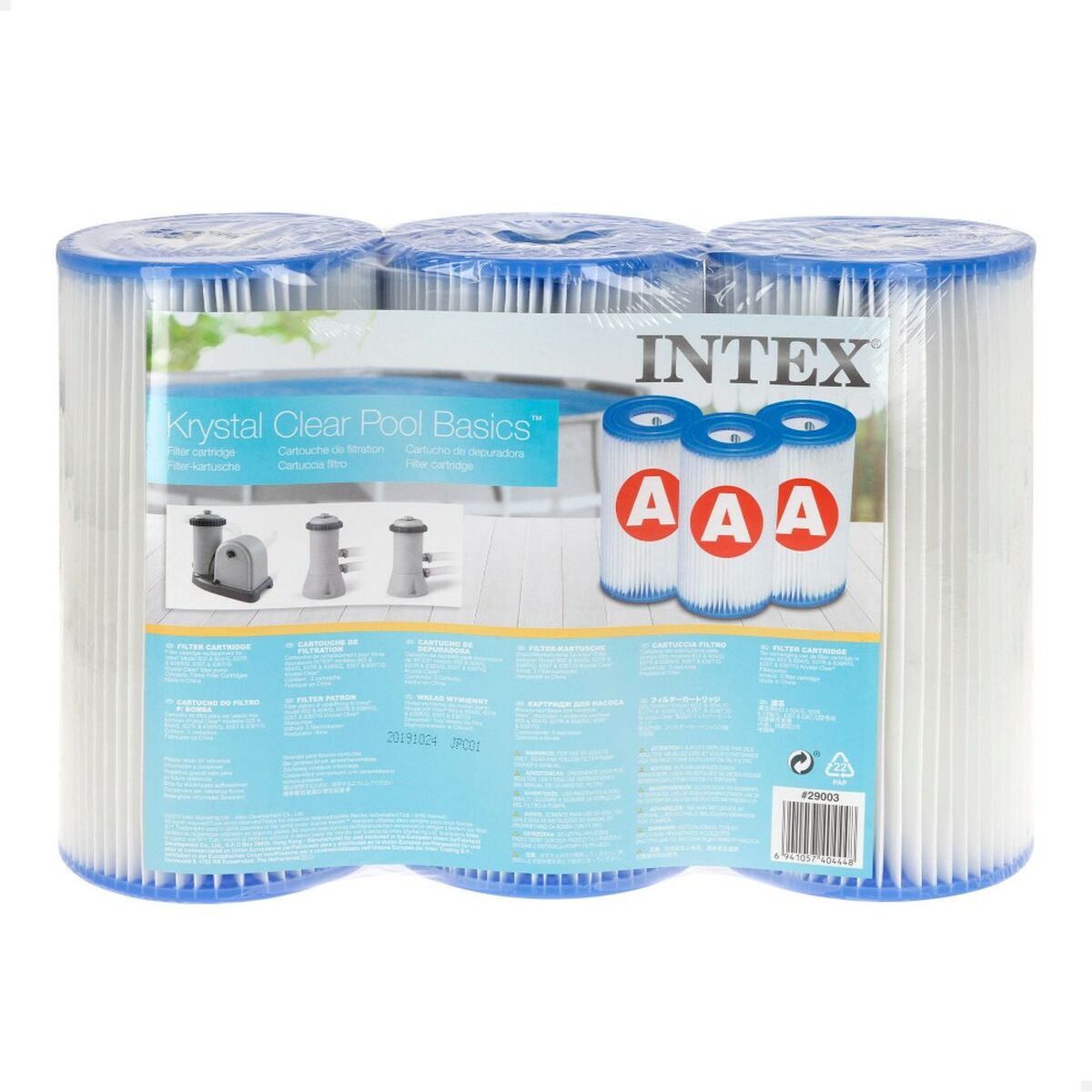 Сменные картриджи Intex Тип A (3 штук) (6 штук)-3