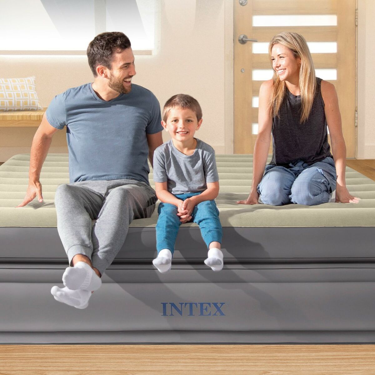 Надувная кровать Intex Queen Prime Comfort Elevated 152 x 51 x 203 cm-4