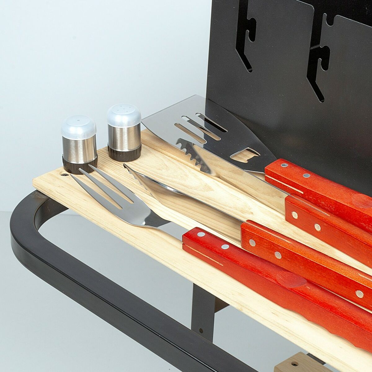 Aktive Barbecue Cookware Set 7 Mangal Items Stainless Steel 42 x 67 x 3 cm (4 pieces)-2