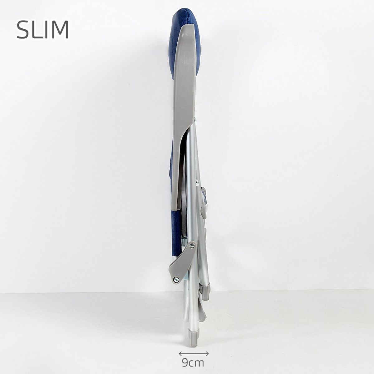 Пляжный стул Aktive Slim Складной Тёмно Синий 47 x 89 x 57 cm (2 штук)-3