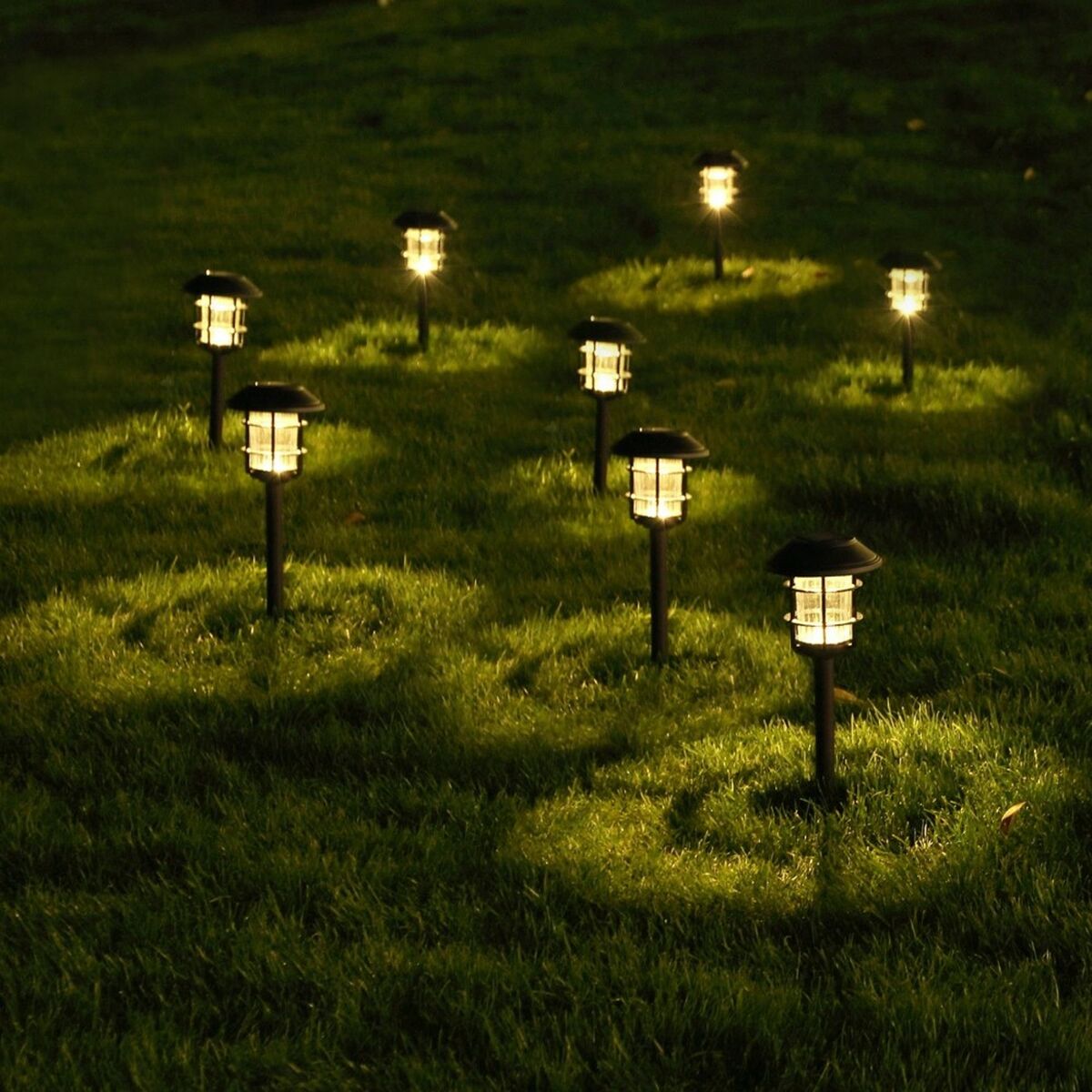 Набор солнечных садовых кольев Aktive 2 Предметы Нержавеющая сталь Пластик 13 x 55 x 13 cm (4 штук)-7