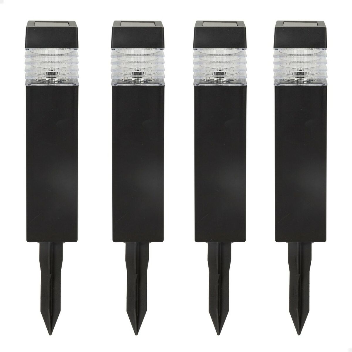 Набор солнечных садовых кольев Aktive 4 Предметы Пластик 6 x 39,5 x 6 cm (4 штук)-2