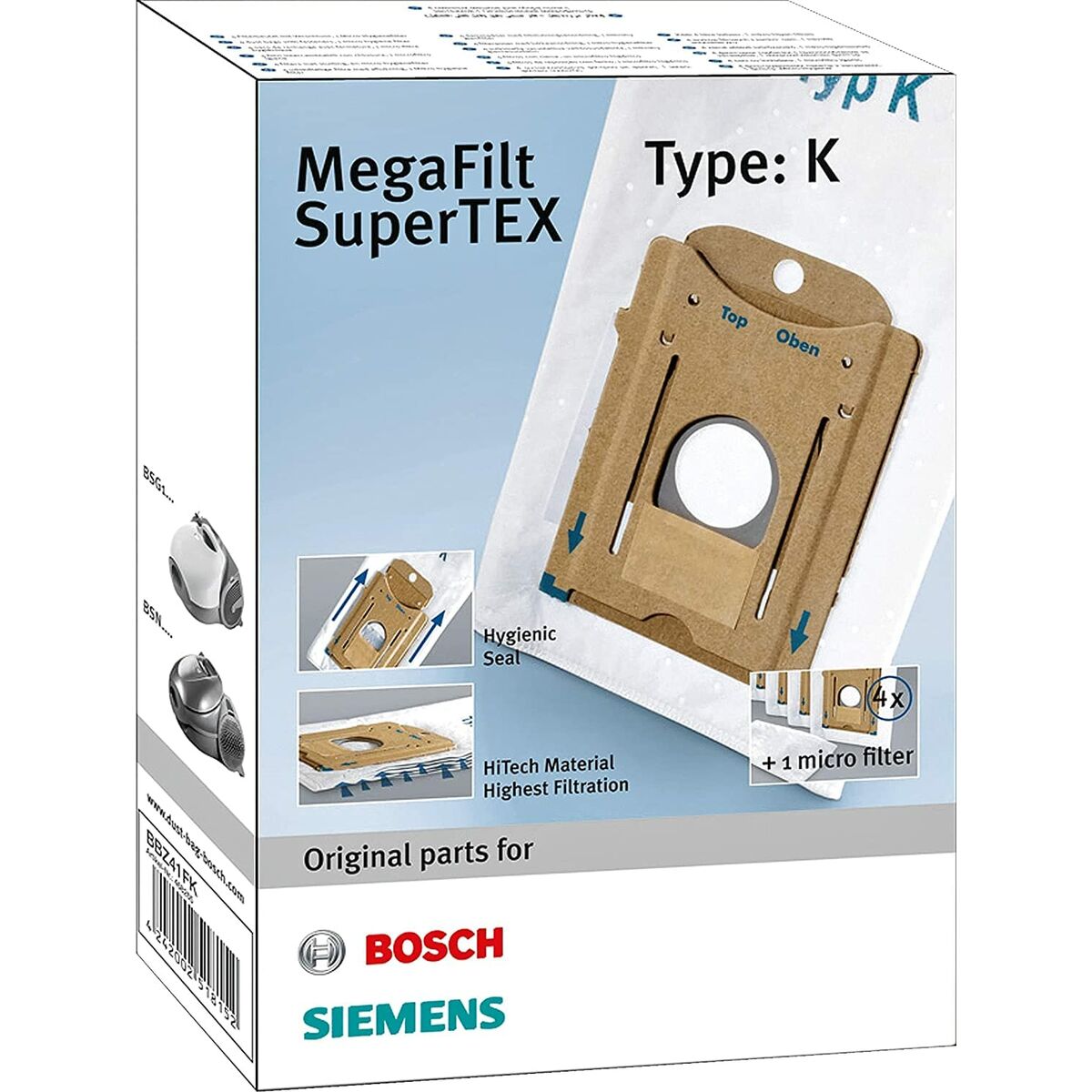 Сменный мешок для пылесоса BOSCH BBZ41FK-6