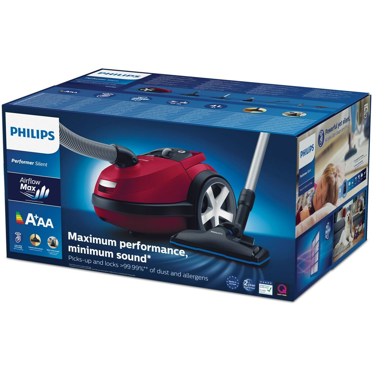 Пылесос с мешком для пыли Philips FC8784/09 Чёрный Красный Черный/Красный 750 W 650 W-3