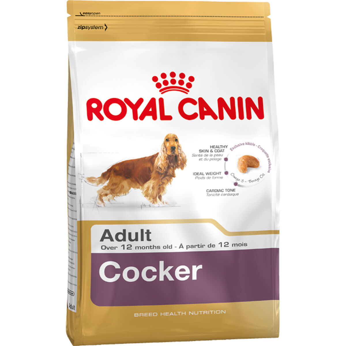 Фураж Royal Canin Cocker Adult 12 kg Для взрослых Кукуруза птицы-2