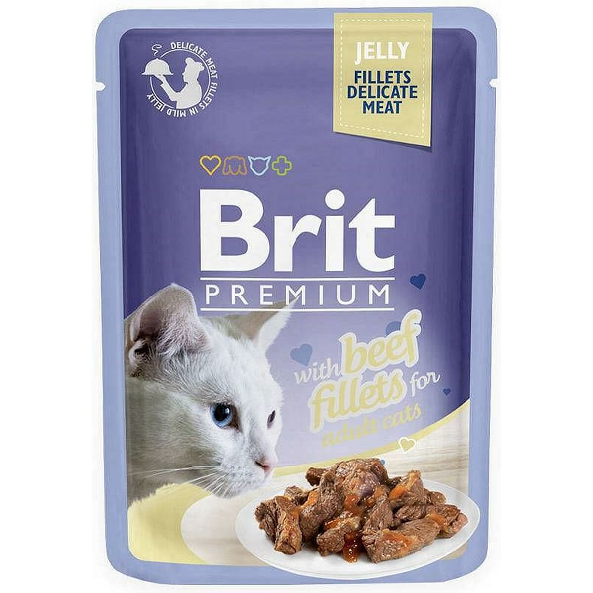 Корм для котов Brit Premium Курица Лососевый Телятина 12 x 85 g-2
