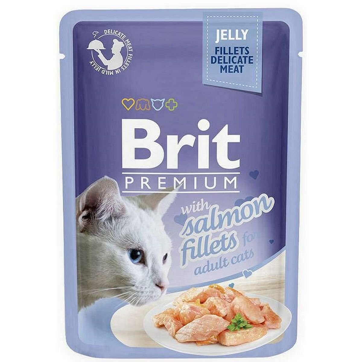 Корм для котов Brit Premium Курица Лососевый Телятина 12 x 85 g-5