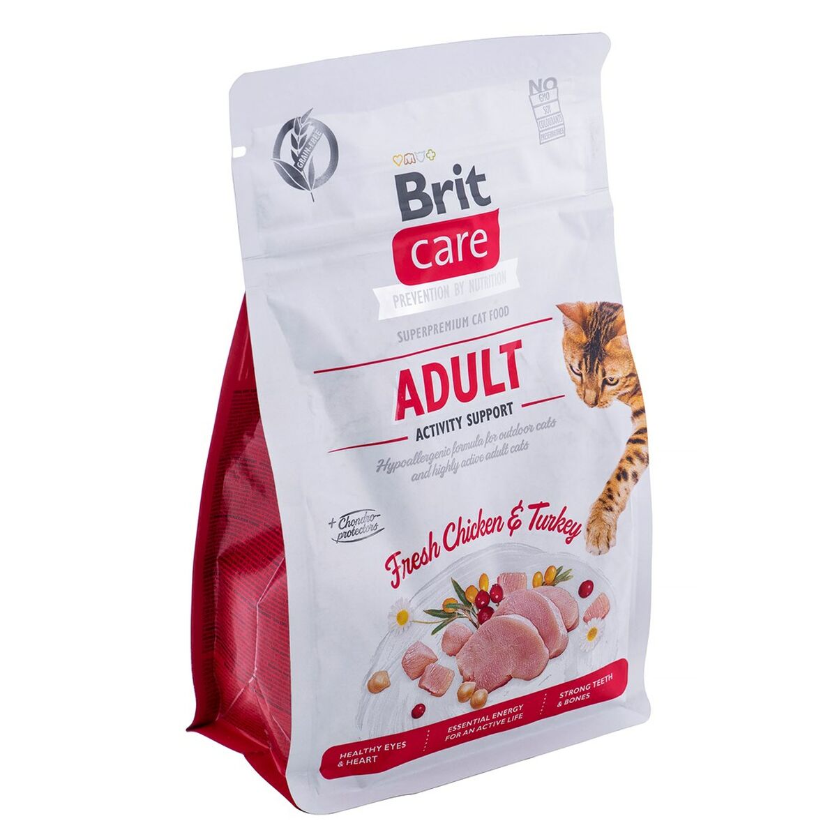 Корм для котов Brit Care Grain Free Activity Support Adult Для взрослых Курица индейка 400 g-4