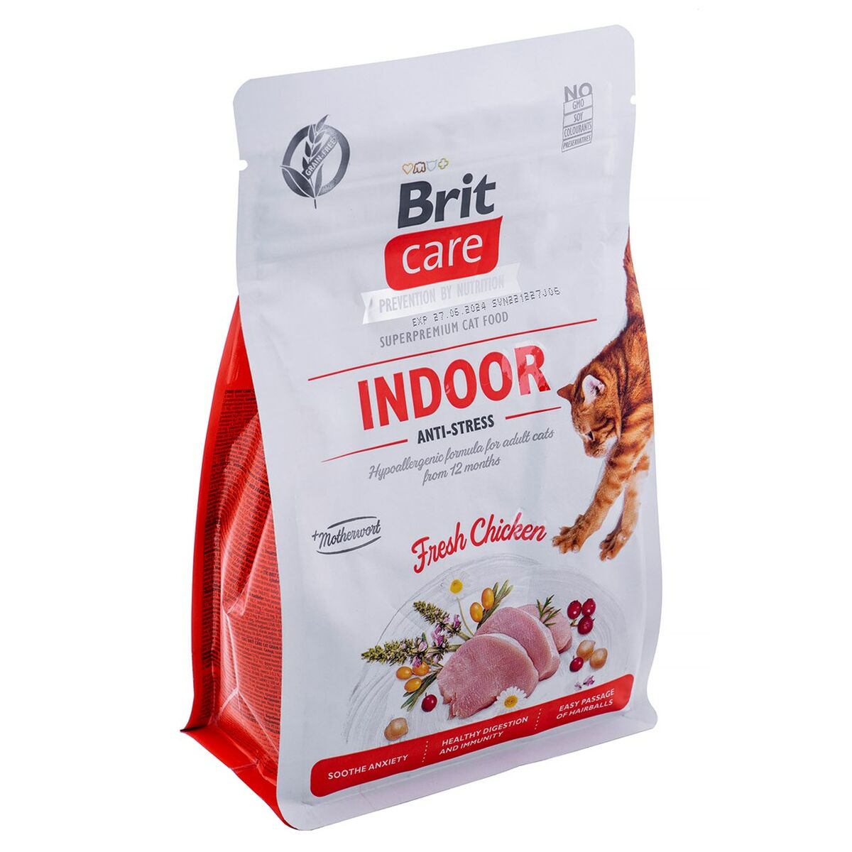 Brit Bakım Tahılsız Yetişkin Kapalı Anti-Stres Yetişkin Kedi Maması Tavuk 400g-4