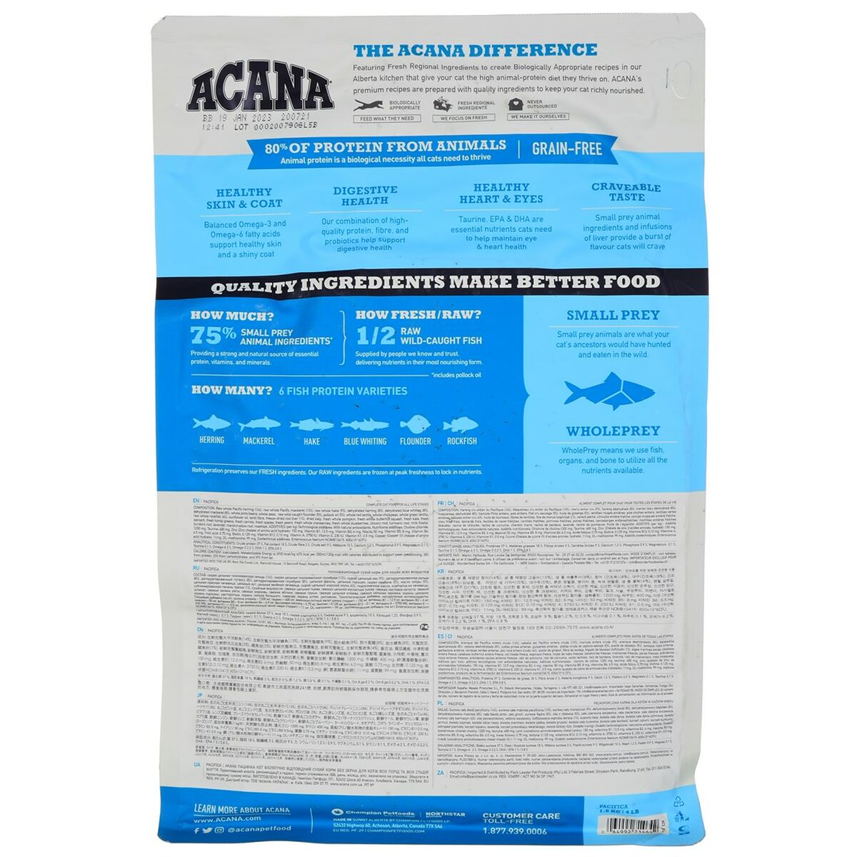 Katzenfutter Acana Pacifica Fisch 1,8 kg-2
