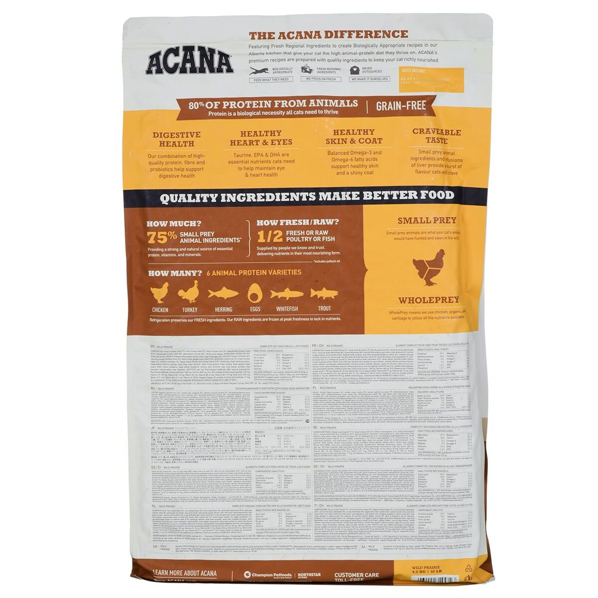Katzenfutter Acana Cat TF Regionals Wild Prairie Huhn Truthahn 4,5 Kg-2